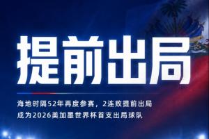 时隔52年再参赛!海地2连败提前垫底出局,成本届首支出局球队!